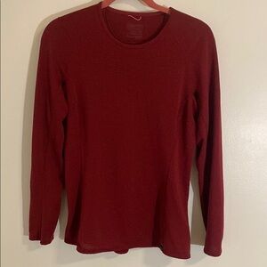 Patagonia Women's Capilene® Thermal Weight Crewneck Dark Red Sz XL